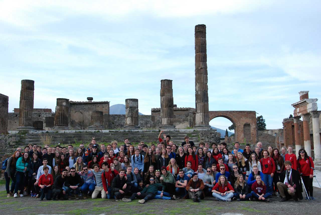 Romereis 2016 op het forum in Pompeii